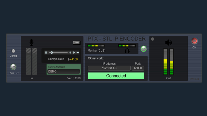 IPTX MPX IP codec para Link STL estúdio-Transmissor